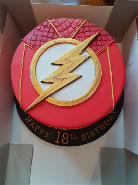 the flash birthday cake